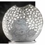 Large ceramic lamp, with original Swarovski crystals. Color: white, platinum
