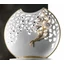 Large ceramic lamp, with original Swarovski crystals. Color: porcelain white, gold