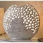 Medium size ceramic lamp, with original Swarovski crystals. Color: white, platinum