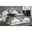 DI Lara Double bedstead - white-silver