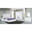 DI Luna bedroom - white with 180x200 cm bed, with 6-doors cabinet