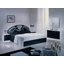 DI Salma bedroom - black-silver with 180x200 cm bed, with 6-doors cabinet