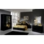 DI Salma bedroom - black with 180x200 cm bed, with 6-doors cabinet