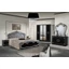 DI Lucy Sibilla Lux bedroom - black-silver with 160x200 cm bed, with 6-doors cabinet