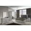 H2 Serena bedroom - smoky grey with 160x200 cm bed, with 6-doors cabinet