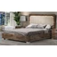 H2 Bella Double bedstead with bedding container - veined oak