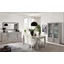 LM Greta Day dining room - grey marble with 190x90 cm dining table