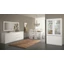 LM Roma Cromo Day dining room - white with 190x90 cm dining table