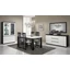 LM Roma Cromo Day dining room - black-white with 190x90 cm dining table