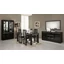 LM Roma Cromo Day dining room - black with 190x90 cm dining table