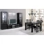 LM Roma Cromo Day dining room - black with 190x90 cm dining table