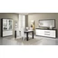 LM Roma Day dining room - black-white with 190x90 cm dining table