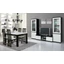 LM Roma Day dining room - black-white with 190x90 cm dining table
