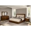 ST Eva bedroom - walnut with 198x203 cm bed