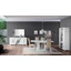ST Lisa Day dining room - white with 180x104 cm (+45 cm extendable) dining table