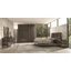 ST Medea bedroom - royal oak with 180x200 cm bed, with 6-doors cabinet